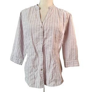 Ben Sherman Pastel Purple 3/4 Sleeve Blouse L